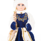 35cm  Plush Doll Christmas Decoration Candy Bucket with Music and Storage Bag.