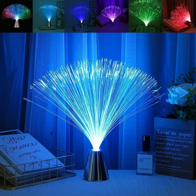 7 Color LED Fiber Optic Lamp Multicolor Star Sky Light