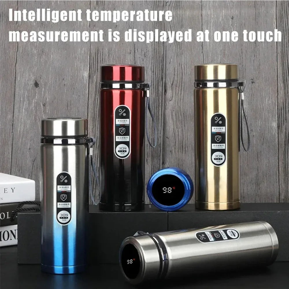 500ML-1Liter Stainless Steel Thermos Bottle with LED Temperature Display