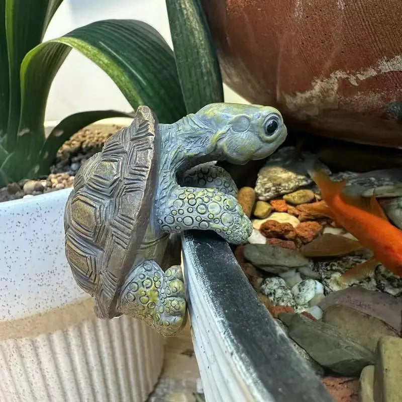 Turtle Hanging Ornaments Decorative Cartoon Small Turtle Pot Hanging Handmade