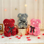 2025 New Artificial Flower Eternal Rose Teddy Bear