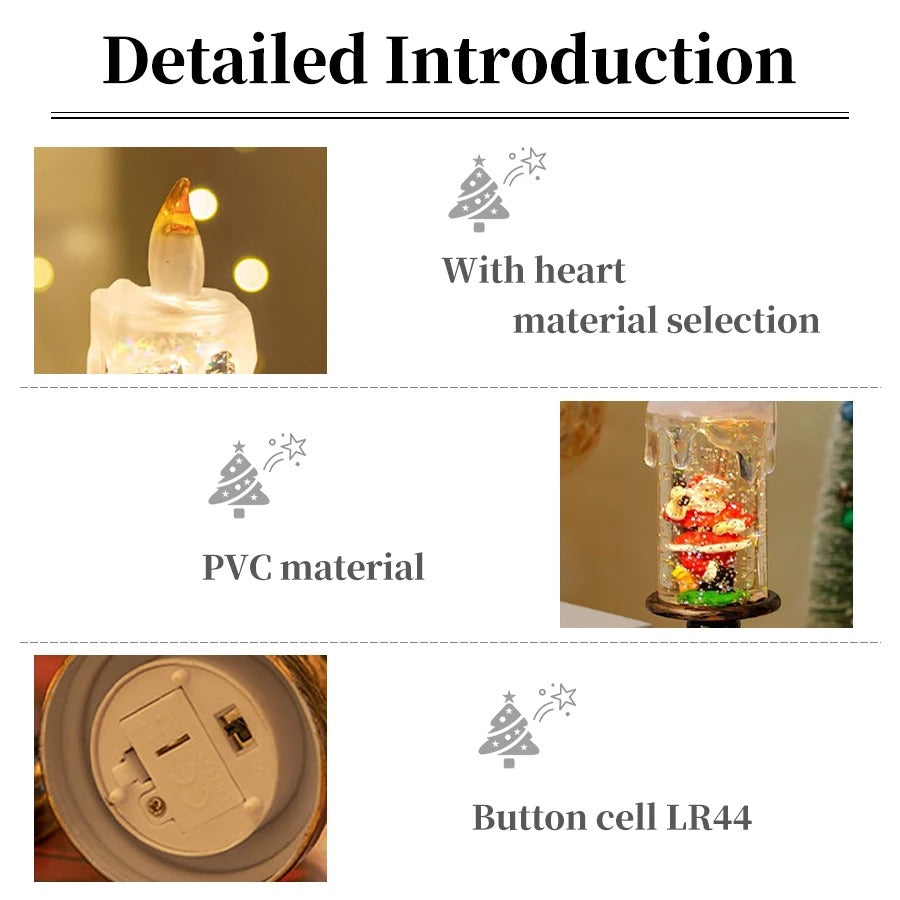 LED Christmas Tree Night Lights Christmas Candles