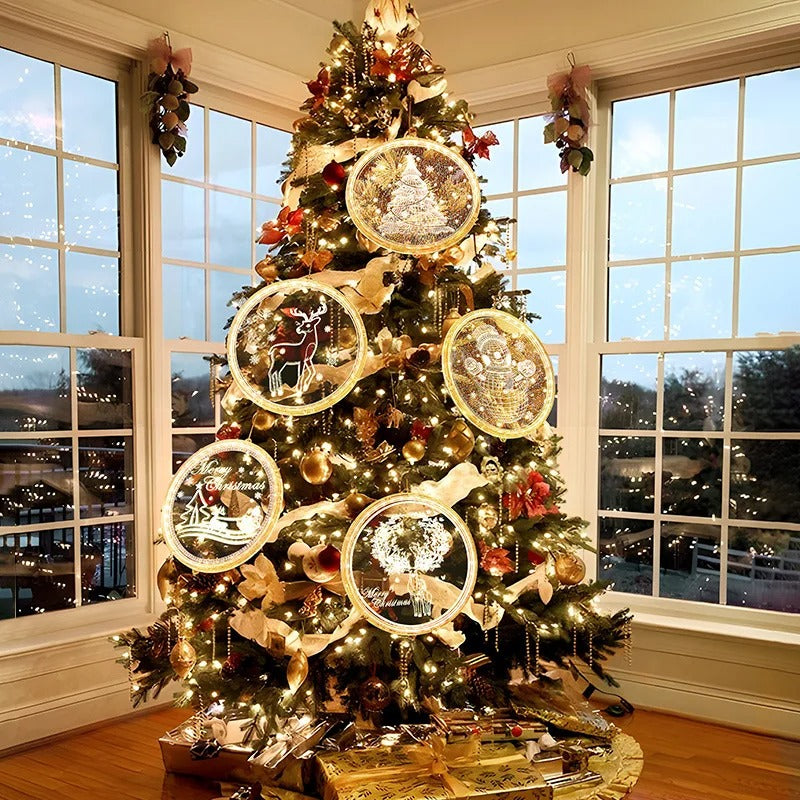 Christmas Transparent Luminous Night Lights