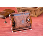 Men's Wallets with 100 US Dollar Pattern Hasp Male  Wallet