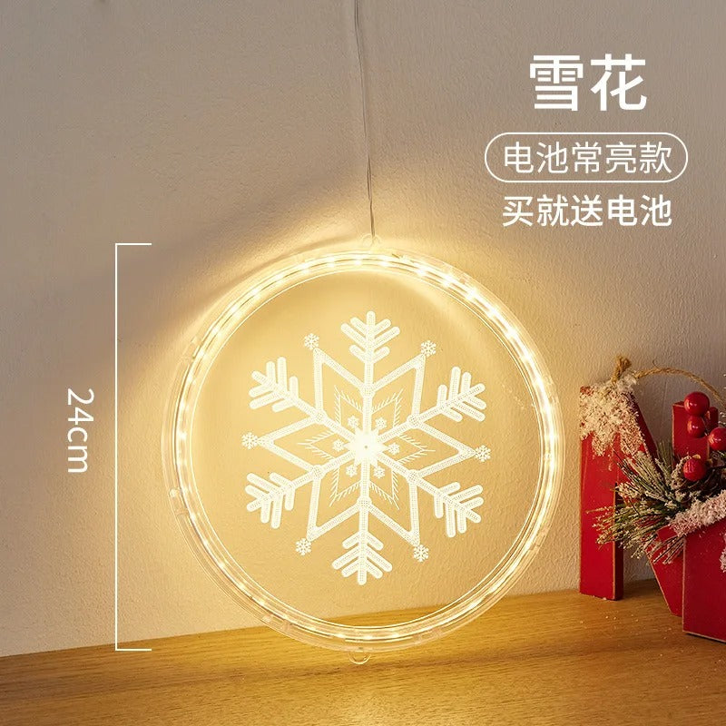 Christmas Transparent Luminous Night Lights