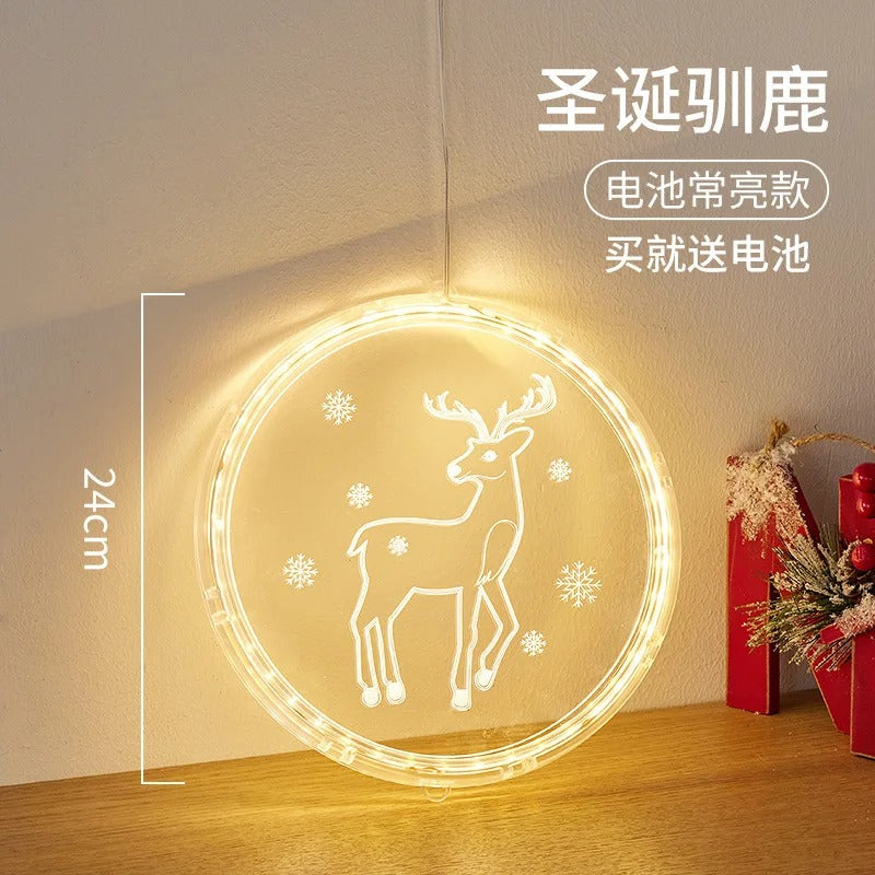 Christmas Transparent Luminous Night Lights