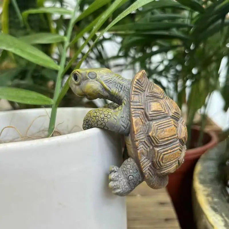 Turtle Hanging Ornaments Decorative Cartoon Small Turtle Pot Hanging Handmade