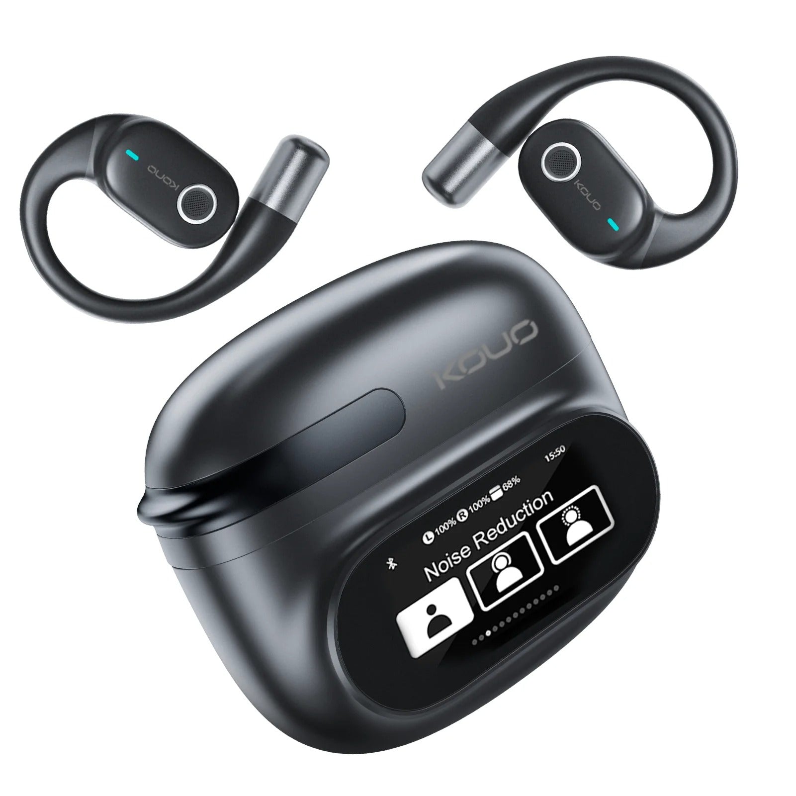 KOUO 800Pro Translation Earphones 164 Languages Real Time Video Conference Translator Wireless Bluetooth Earbuds Lifetime Free