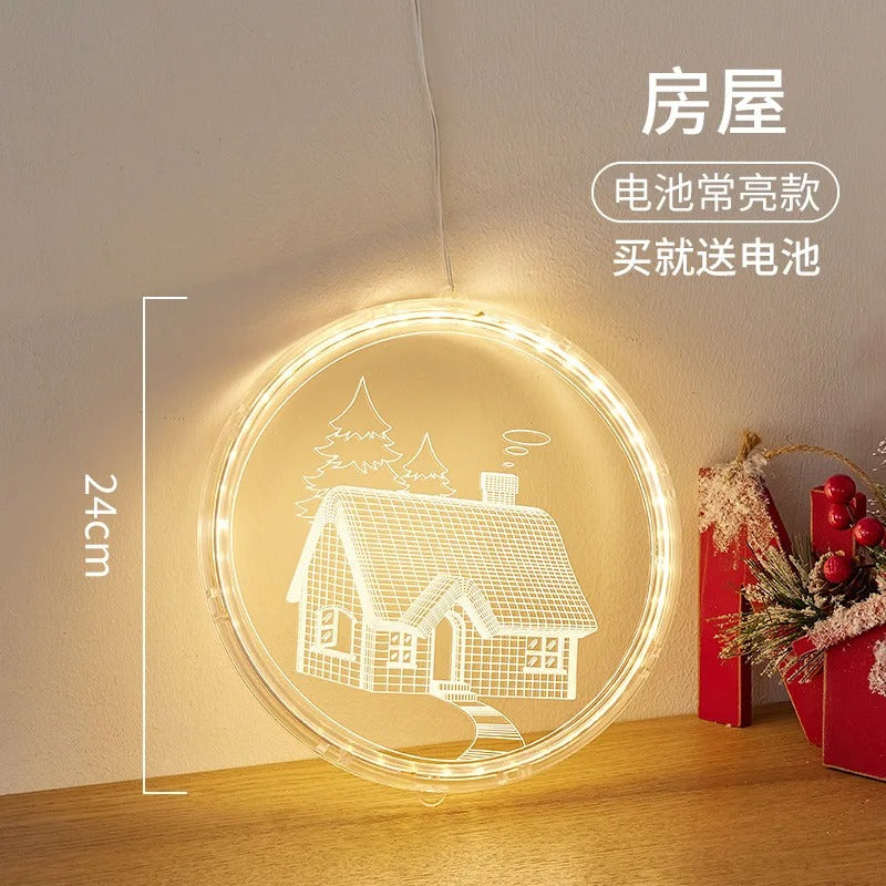 Christmas Transparent Luminous Night Lights